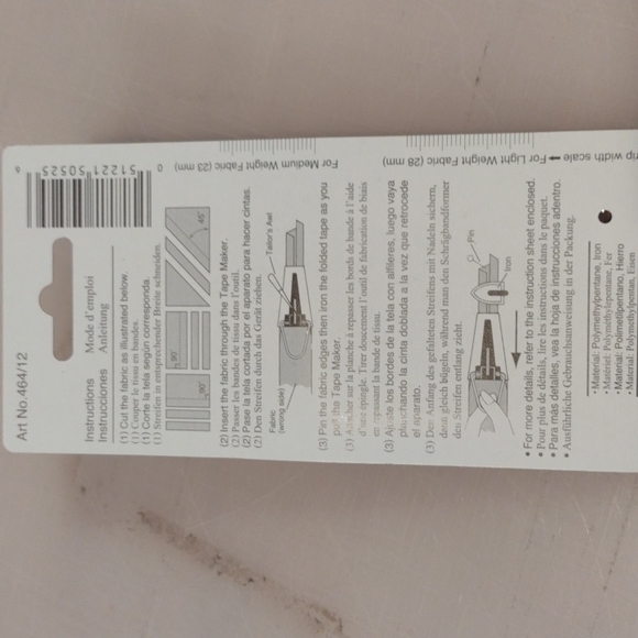 1/2" (12mm) bias tape maker - Picture 3 of 3